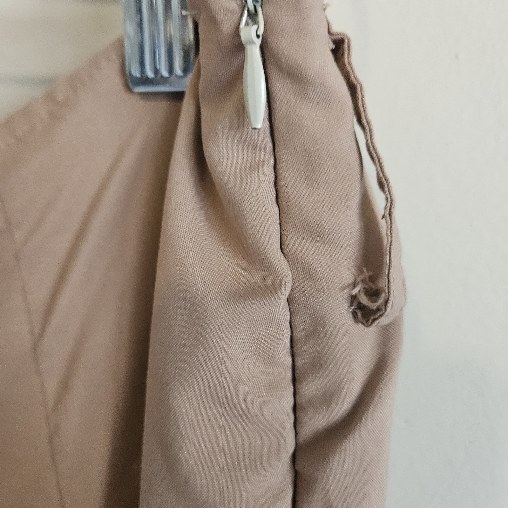 Alabay Collection Elegant Tan Lace-Trimmed Skirt Made In Turkey Size 44 - Picture 6 of 9